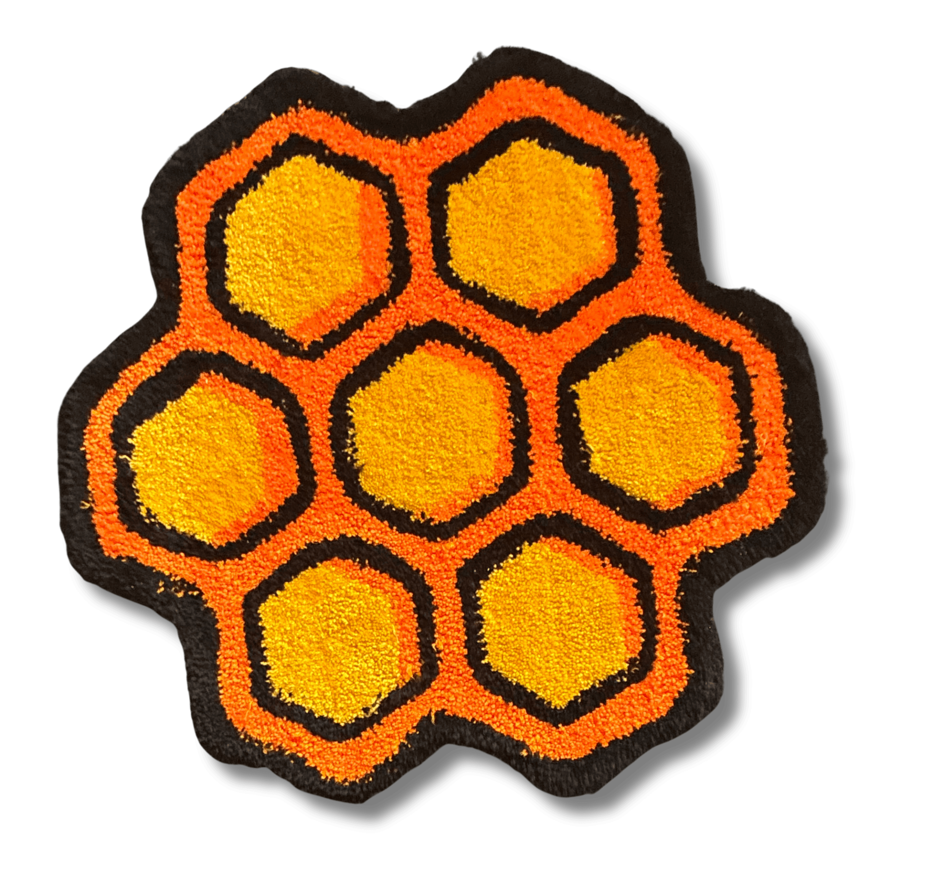 Honeycomb — hand-tufted rug by Biscuitgifs